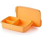 Tupperware Lunch-It Portion &amp; Go Lunch Box Food Storage Container in Orange, Dishwasher Safe and BPA Free (4 Cups/1L)