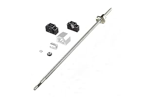 ANWOKIT ANWOK Anti-Backlash Ball Screw SFU1605-1550mm with BallScrew Nut+Nut Housing + Coupler with BK10/BF10 Standard End Machiningfor CNC Route Grinding Machine