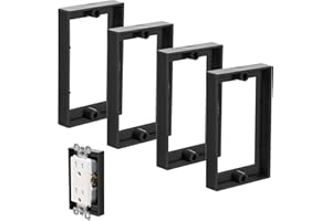 4pcs 1/2 Inch Single Gang Outlet Box Extender, Electrical Outlet Extender Receptacle Extender Outlet Extension Box for Electr