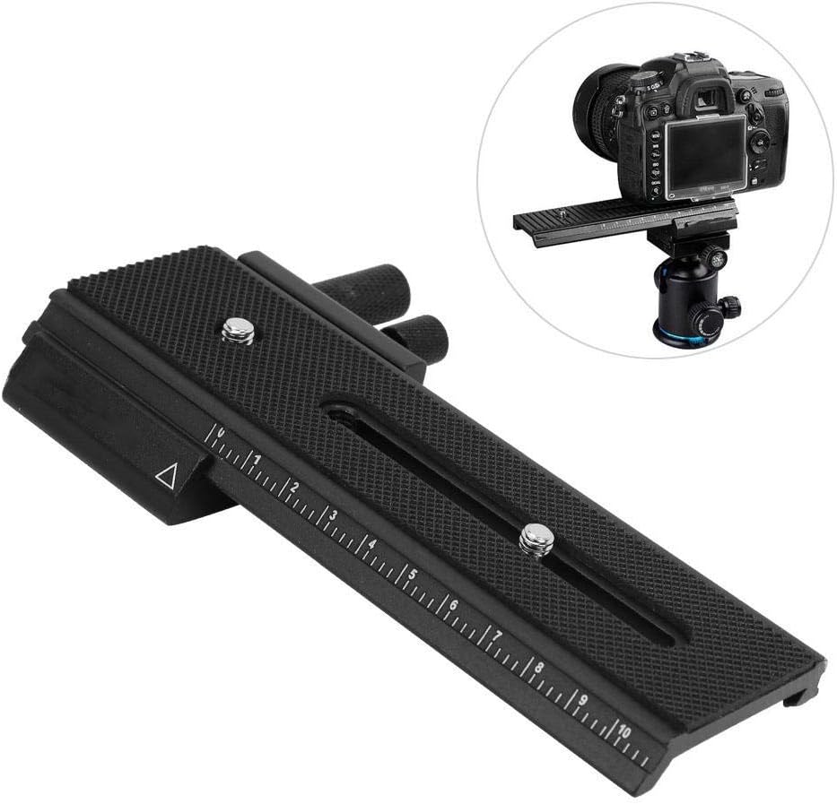 Simlug Focus Rail Rail Rod Support System LP-01 Macro Long Focusing Close-Up Quick Rlease Plate Slide Rail for DSLR Cameras