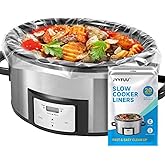 JVVFUU Slow Cooker Liners 3-8 Quart, Cooking Bags Large Size 13"x 21", Slow Cooker Bags Disposable Oval Large For Crock Pot (20)