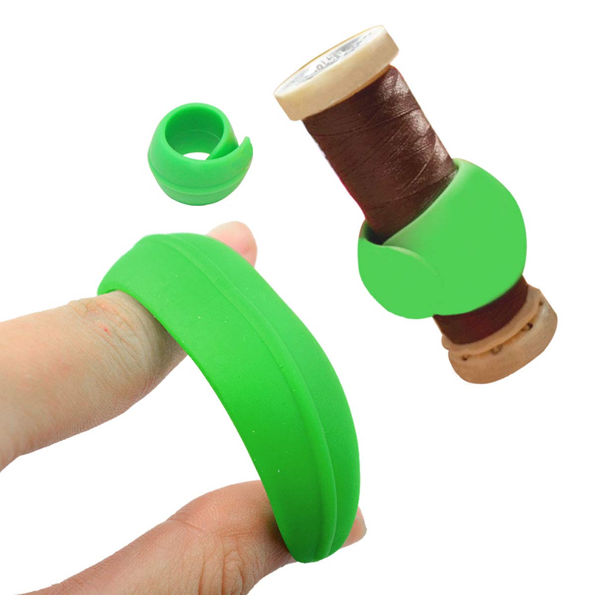 3 Sizes Rolled Hem Pressure Foot Adjustable Sewing Machine Presser Foot Rolled Hem Foot Rolled Hemmer Presser Foot Hemmer Foot Set (1/2\'\',3/4\'\',1\'\') for Low Shank Sewing+3 Pcs Thread Spools Savers