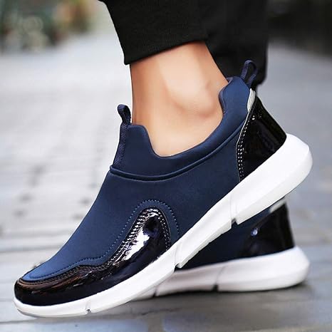 Amazon.com: Sharemen Couple Shoes Flying Woven Mesh Cloth Sequins ...