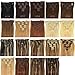 Clip in Remy Extensions 100% Real Human Hair Extension 12/613# honey bleach blonde 18inches 70g