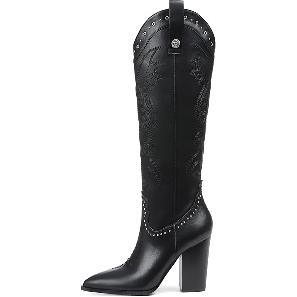 Amazon.com | SCHUTZ Women's Maryana Leather Dress Boot (5, Black)