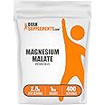BulkSupplements.com Magnesium Malate Powder - Magnesium Supplements, High Bioavailabilty - Unflavored & Gluten Free, 2.5g per Serving, 1kg (2.2 lbs) (Pack of 1)