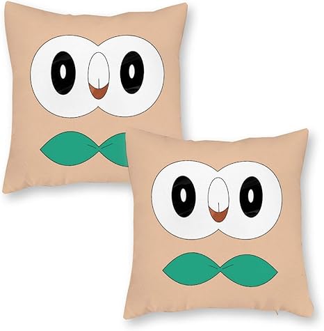 Amazon Co Jp モクロー クッションカバー 2枚セット 抱き枕カバー キャンバス 背当て インテリア 家庭用 オフィス 車内 ソファー かわいい アニメ キャラクター おしゃれ グッズ 雑貨 45 45cm ホーム キッチン
