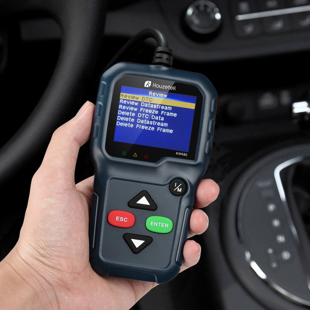 Houzetek OBD2 Scanner, OBD2 Code Reader Upgraded Automotive Car Diagnostic Code Scanner, Professional Engine Fault Code Scan Tool for Most Cars