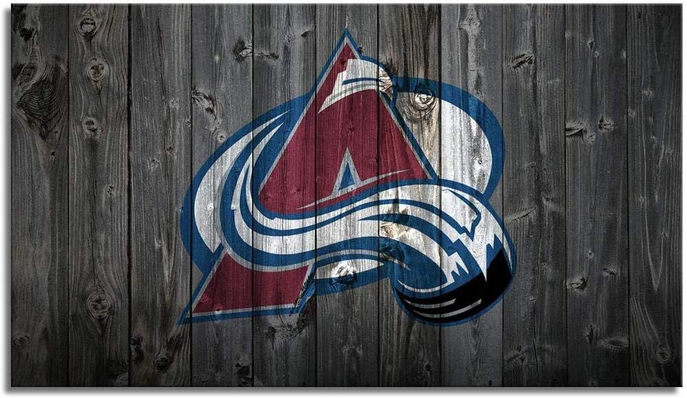 Large Canvas Wall Art Colorado Avalanche Wall Art Poster with Canvas