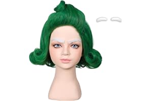 ColorGround Green Styled Cosplay Wig for Halloween