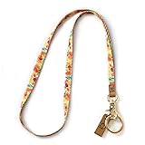 MNGARISTA Neck Lanyard for Keys, Floral Key Lanyard