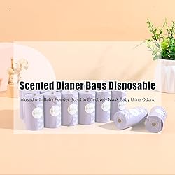 USBOO Disposable Diaper Bags for Baby, 20 Refill