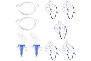 POCHUMIDUU 5 Packs Nebulizer Replacement Kit for Adults, Nebulizer Masks for Adults, Full Nebulizer Parts