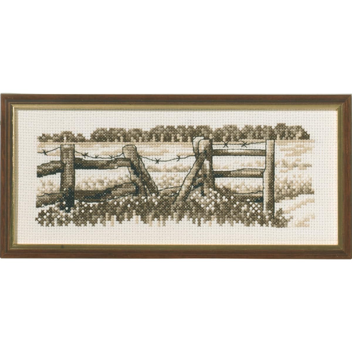 Permin Counted Cross Stitch Kit Fence