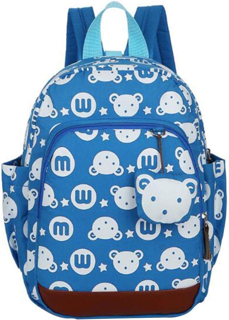 X-Labor Bear Children's Backpack with Chest Strap, Anti-Loss Safety Belt with Lead, 1-3 Years, Baby Backpack, Toddlers, Girls