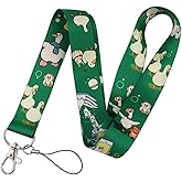 Pinstant Goose Geese Goslings Rabbit Baby Kittens Kawaii Cute 17.7" Neck Lanyard Keychain Holder ID Badge Mobile Phone Pin Strap