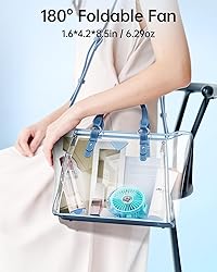 SWEETFULL Portable Misting Fan - 180° Foldable