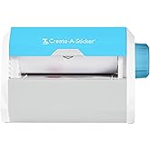 Xyron Create-a-Sticker, 5" Sticker and Label Maker Machine for Small Business and DIY Crafts, Includes Permanent Adhesive, Pr