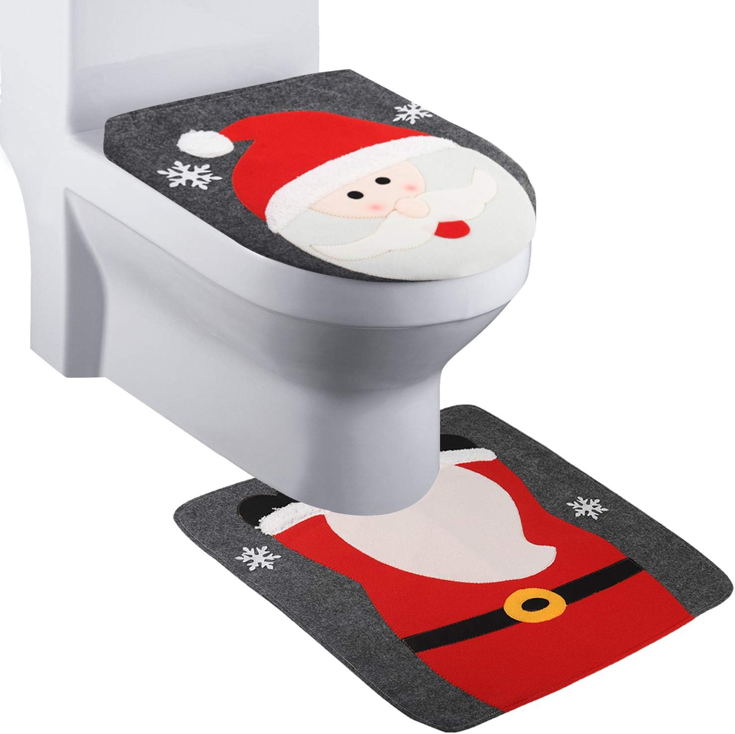 BSL Christmas Toilet Seat Cover, Santa Claus Toilet Seat