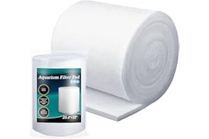 MAQIHAN Aquarium Filter Pad - Aquarium Filter Media,39.4 x 11.8in Media Roll for Fish Tank, Ponds,Garden, Saltwater,Fershwater,Plant, Trutle(White) (1)