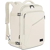 MATEIN Large Travel Backpack Women, Lightweight Carry on Backpack & Hidden Shoulder Straps, Waterproof Anti-Theft Daypack for Flight, Expandable Hiking Weekend Daypack, Travelling Gifts, Beige