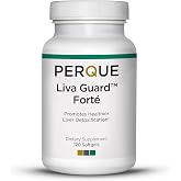 PERQUE Liva Guard Forte 120 Softgels &ndash; Herbal &amp; Antioxidant Formula for Liver Function &amp; Detox &ndash; Supports Metabolic &amp; Cellular Health &ndash; Non-GMO, Gluten-Free, Vegetarian Formula &ndash; 120 Count