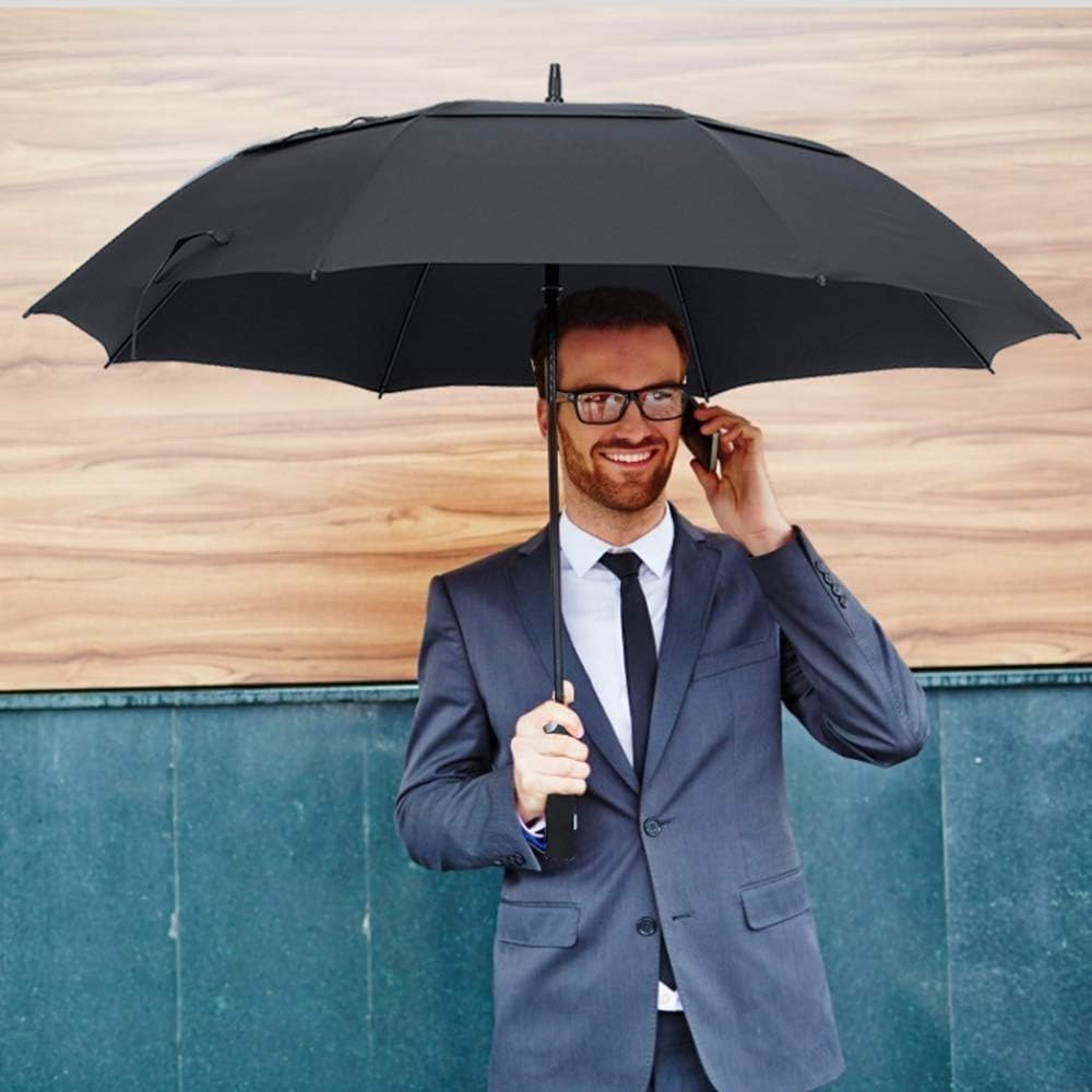ZOMAKE Golf Umbrella 58/62/68 Inch, Large Windproof Umbrellas Automatic Open Oversize Rain Umbrella with Double Canopy for Men Women - Vented Stick Umbrellas : Sports & Outdoors