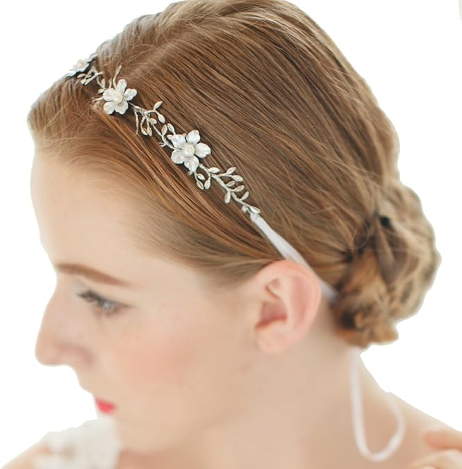Bapao Braut Haarschmuck Vintage - Strass Perlen Blumen Stirnband Für Hochzeit Und Besondere Anlässe