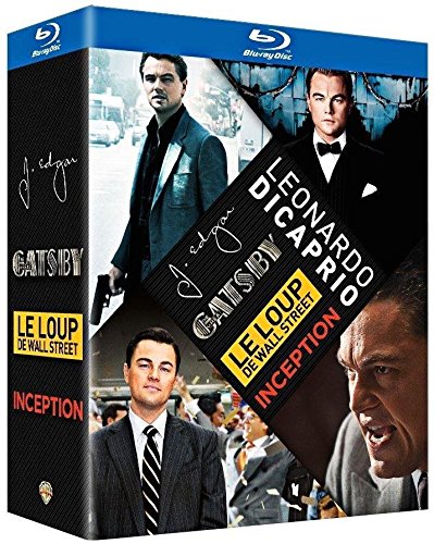 Leonardo DiCaprio : Le loup de Wall Street + Gatsby le magnifique + Inception + J. Edgar - Pack - Blu-ray