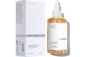 LONNIY 240ML Glycolic Acid 7% Toning Solution, Glycolic Acid Exfoliating Toner for Blemishes and Acne, Rejuvenate Your Skin (8.12 fl.oz)