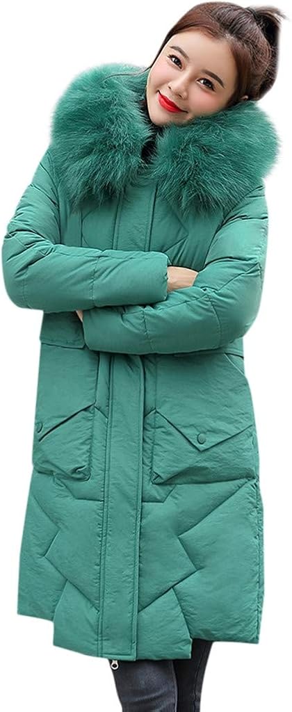 Luckycat Ropa Mujer Chaquetas de Mujer Invierno en Oferta Abrigos con Cremallera Cremallera Abrigo de Invierno Cremallera Acolchado Chaqueta Largo con Capucha de Manga Larga para Mujer