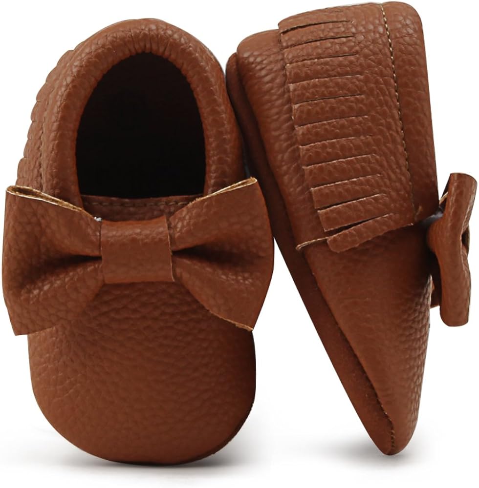  | OOSAKU Infant Toddler Baby Soft Sole PU Leather Bowknots Shoes | Ballet