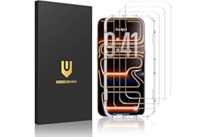 UNBREAKcable 3-Pack Screen Protector for iPhone 17 Pro Max, Double Shatterproof Tempered Glass [Easy Installation Frame] [9H Hardness] [99.99% HD Clear] [Case Friendly] for iPhone 6.9 inch