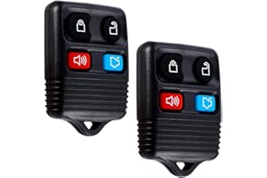 Pilida Keyless Entry Remote Clicker Control Replacement Fit for Escape Focus Fusion Mustang Taurus Explorer| Lincoln| Mercury| 4 Button Car Key Fob CWTWB1U345 Pack of 2