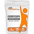 BulkSupplements.com Cordyceps Mushroom Extract Powder - Cordyceps Sinensis, Mushroom Supplement - Vegan & Gluten Free, 2g per Serving, 100g (3.5 oz) (Pack of 1)