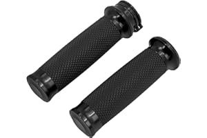 HDBUBALUS 1" Handlebar Grips Hand Grips Fit for Harley Softail Touring Dyna Sportster XL883 1200 XR VRSC