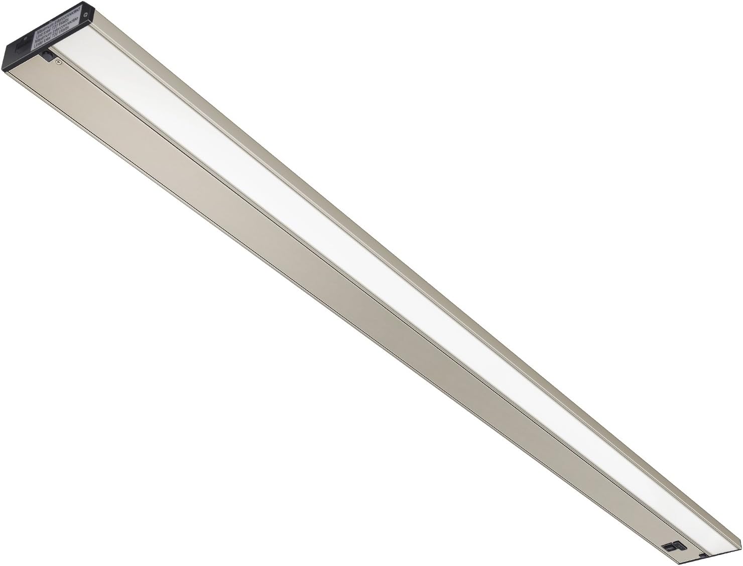 GetInLight 3 Color Levels Dimmable LED Under Cabinet Lighting with ETL Listed, Warm White (2700K), Soft White (3000K), Bright White (4000K), Brushed Nickel Finished, 48-inch, IN-0210-6-SN