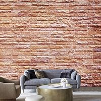 Wall Mural Brick Wall Removable Self-Adhesive Wallpaper Wall Decoration for Bedroom Living Room - 66x96 inches
