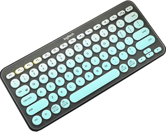Amazon Com Keyboard Cover Design For Logitech K380 Multi Device Bluetooth Keyboard Waterproof Anti Dust Silicone Keyboard Protective Cover Skin Mintgreen Computers Accessories