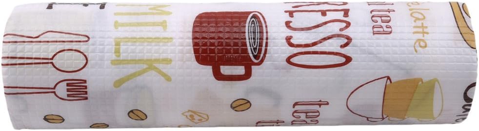 Edtoy Cabinet Drawer Pad Liner, Printing can be Cut Oil-proof Moisture-proof Wardrobe Pad (45200cm, red)