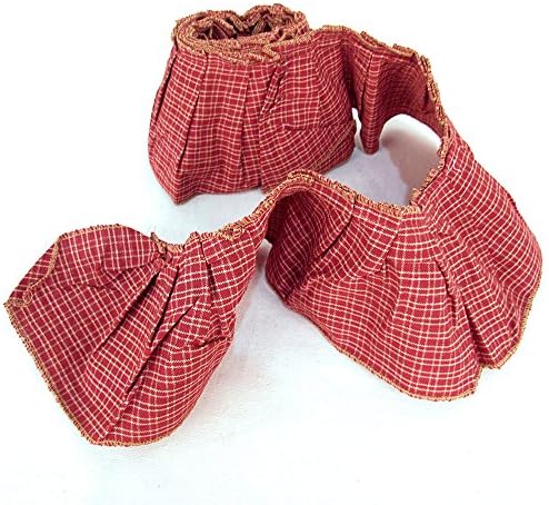 4 Inch X 72 Inch Ruffled Red Homespun Trim By Jubilee Creative Studio