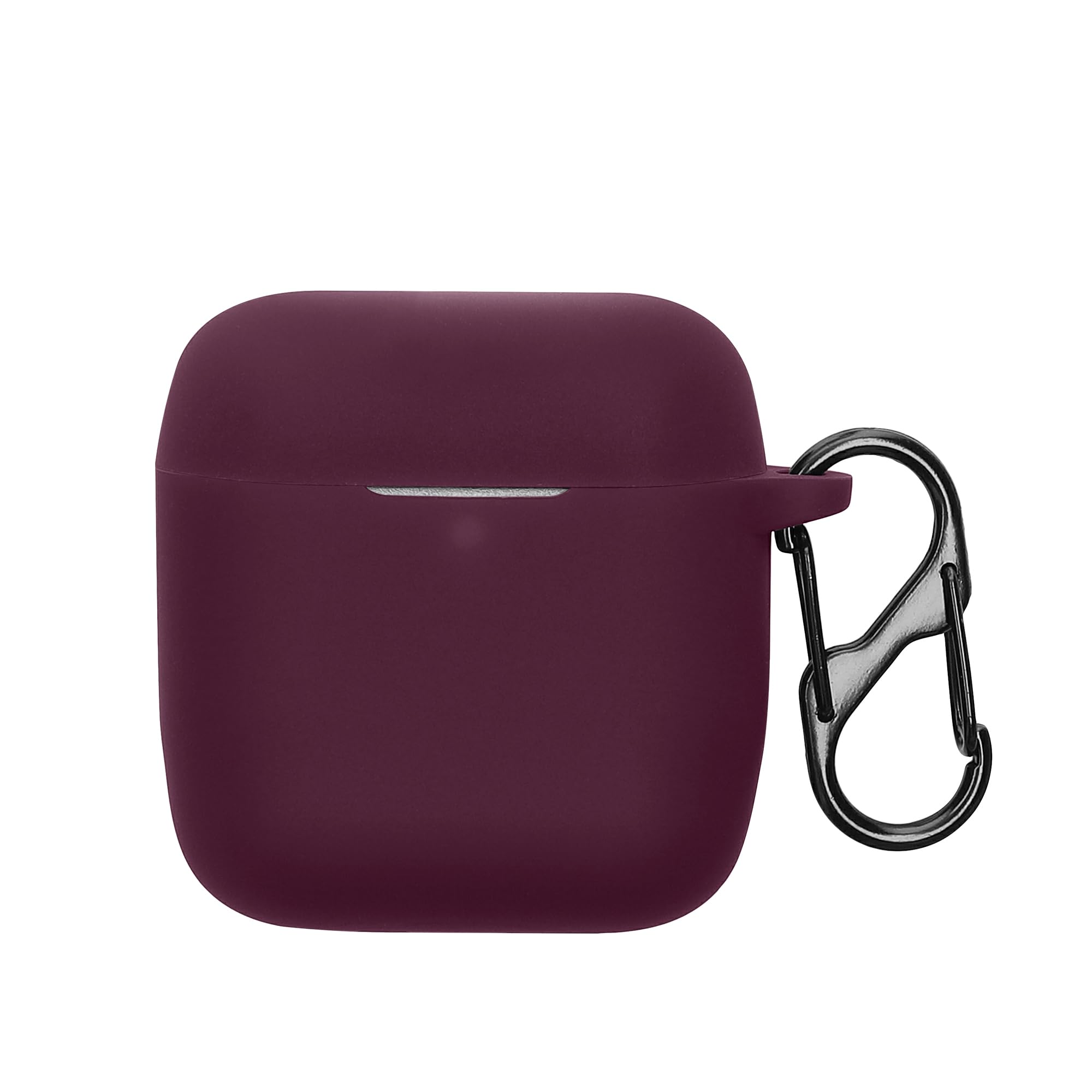 kwmobile Silicone Cover Compatible with Marshall Minor IV/Minor 4 - Case Cover Stick-On Skin with Clip - Magenta Purple