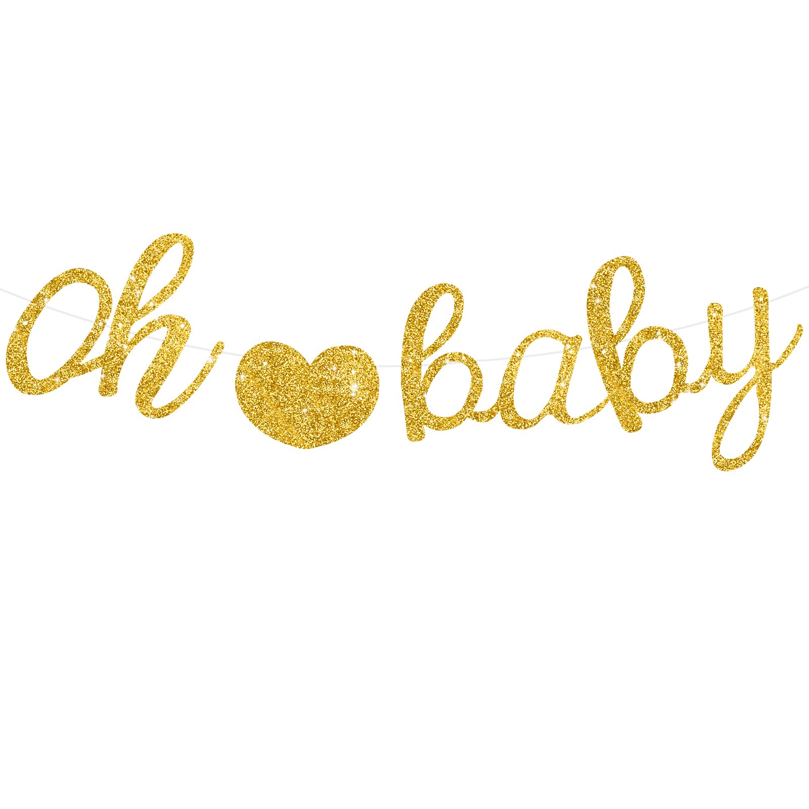 Photo 1 of BEISHIDA Gold baby Banner, NO DIY,Pre-Strung shower banner,gender party decor,baby shower decorations,baby sign for backdrop