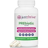 Just Thrive PREbiotic Capsules - Prebiotic Blend for Gut Health and Immune Support, 120 Caps