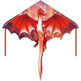 Besra Colorful Dragon Kite Single Line Easy to Fly Beach Kite