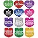 Premium Custom Engraved Pet ID Tags for Dogs & Cats - Personalized on Front & Back, Sizes & Shapes. Bright, Durable Anodized Aluminum.