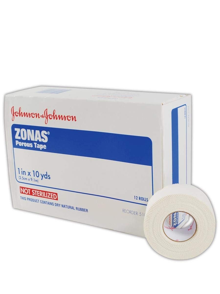 Zonas Porous Athletic Tape 2 Inches X 10 Yards (Box of 6