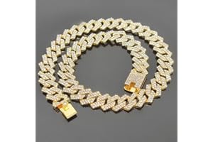Dogs Chains Width Pet Accessories Alloy Individualistic Non-Rust with Diamond Dogs Necklace(20cm,Gold)