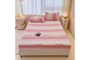 Flannel Bed Sheet, Winter Super Soft Cosy Plush Shaggy Elastic Fitted Sheet Flannel Velvet Fleece Fluffy Fuzzy Warm Bedspread