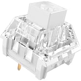 Kailh Box White Clicky Mechanical Keyboard Switch,Clickers for 3D Prints | 3Pin 45gf Pre-Lubed Speed Typing,Dustproof Waterproof Key Switches for Most Gaming Keyboard(Box White,45PCS)